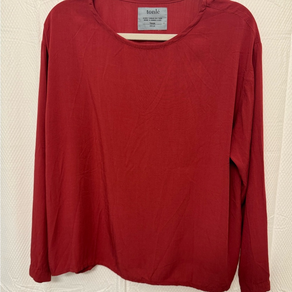 Women's Elegant Red Blouse